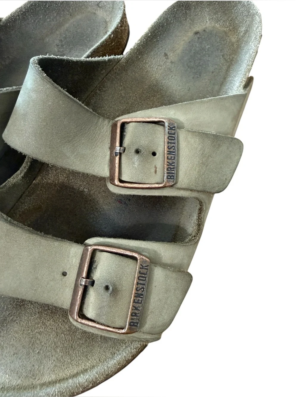 Birkenstock Arizona Two-Strap Sandals in Taupe Size EU 41 Narrow US Men’s 8